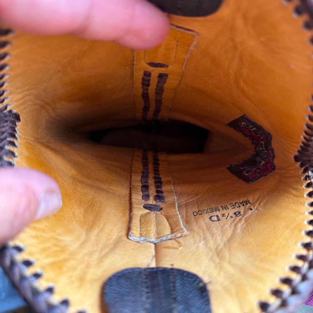 Old Gringo Julian Hand Tooled Cowboy Boots Men’s Size 8.5 D Women’s Size 10 - Picture 13 of 16